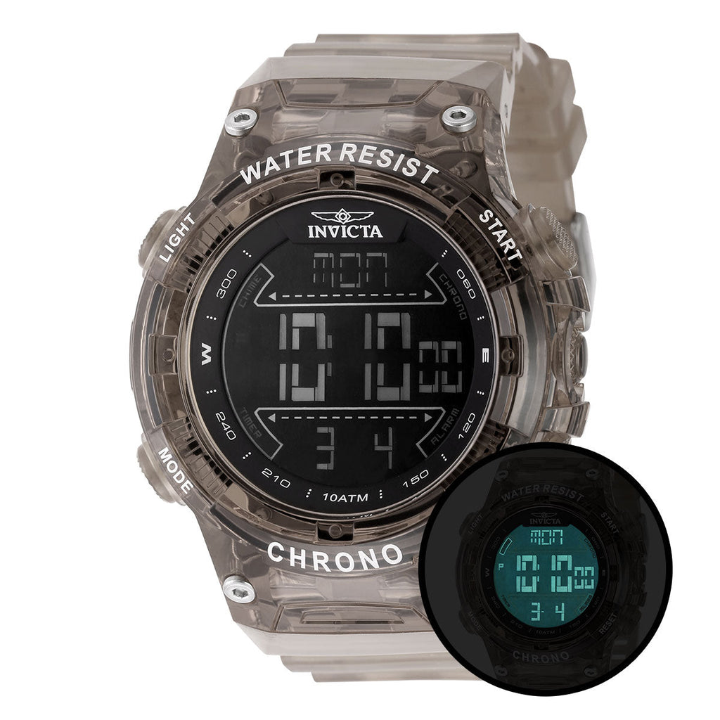 49043 - Invicta Racing Burnout Digital Men's Watch - 52mm, Transparent, Brown #7 - image 1