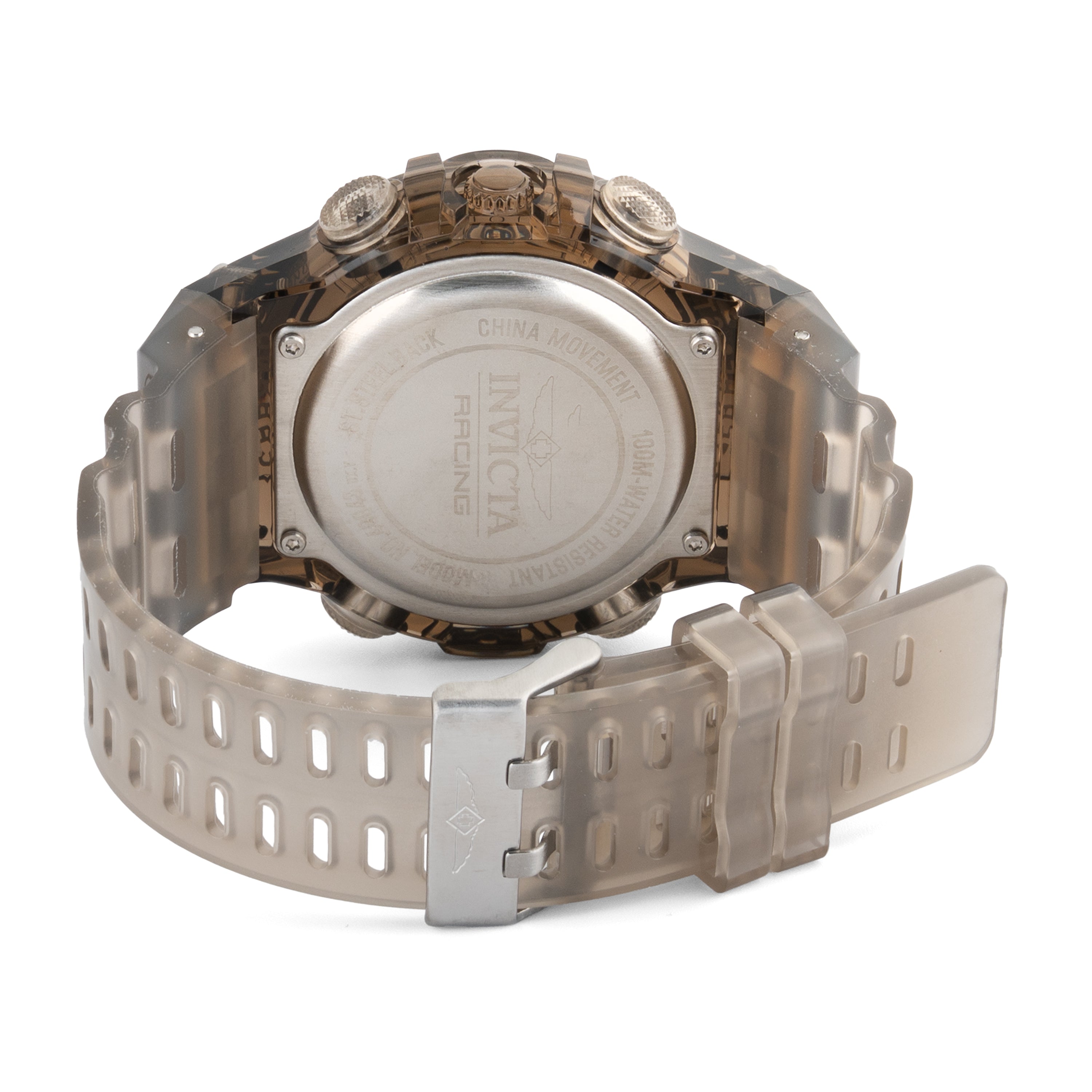 49043 - Invicta Racing Burnout Digital Men's Watch - 52mm, Transparent, Brown #7 - image 3