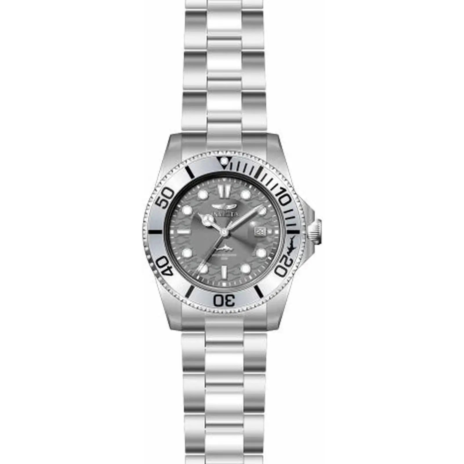 50889 - Invicta Pro Diver Men's Watch 42mm Steel Tone Case Grey Metal Dial Steel Band PC32 Quartz #2 - image 1
