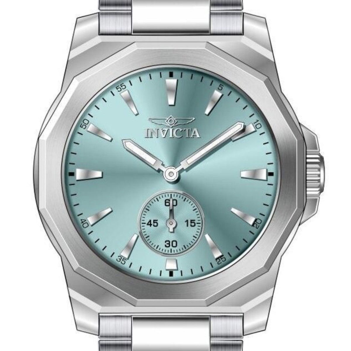 51137 - Invicta Speedway Men 42mm Steel Tone Case Tiffany Blue Brass Dial Steel Band VD78 Quartz #5 - image 1
