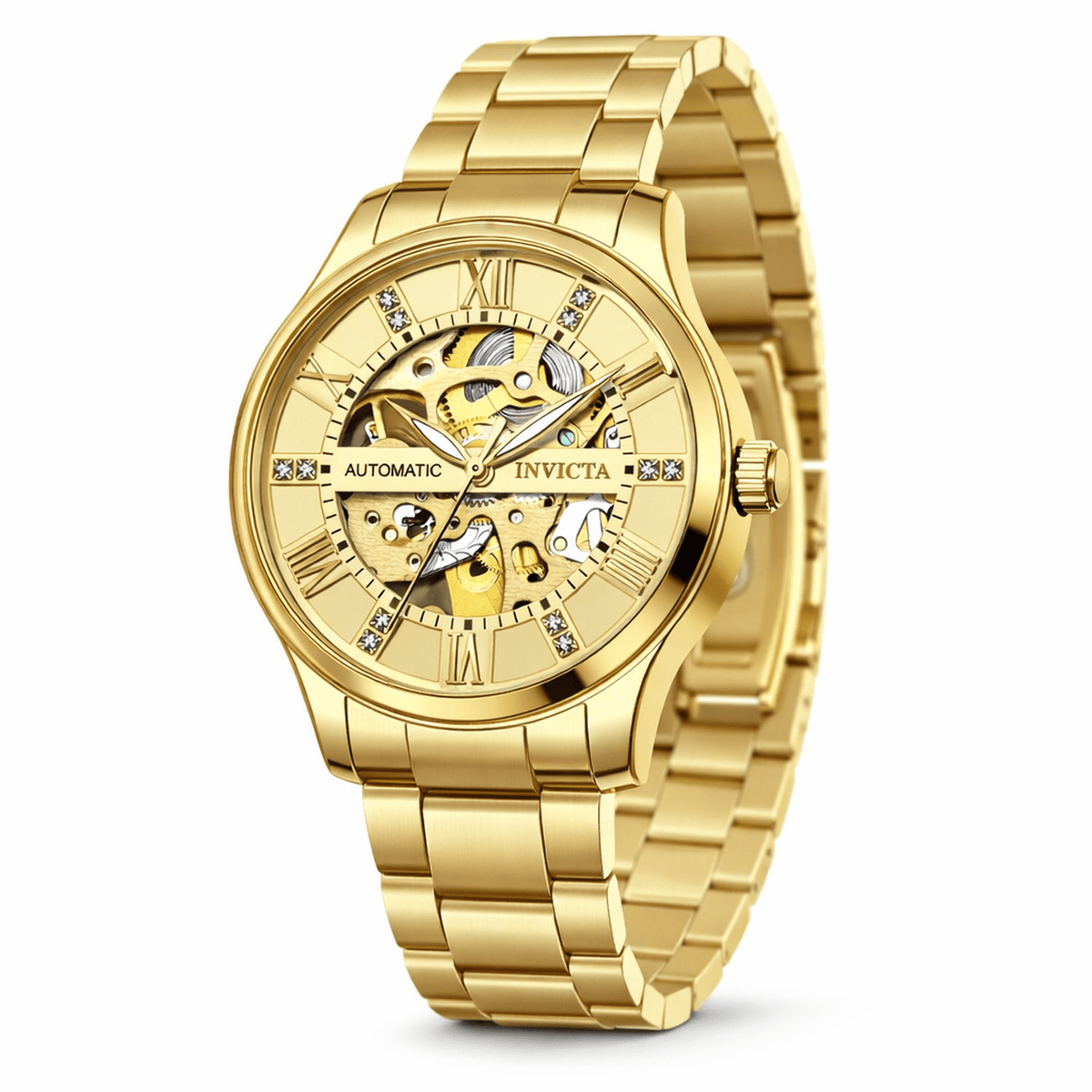 69115 - Invicta Objet D Art Automatic Men's Watch w/ Skeleton Dial - 40mm, Gold #3