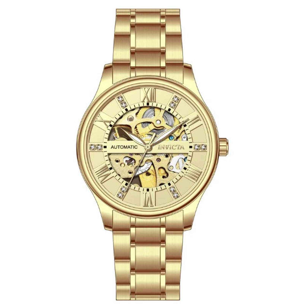 69115 - Invicta Objet D Art Automatic Men's Watch w/ Skeleton Dial - 40mm, Gold #3