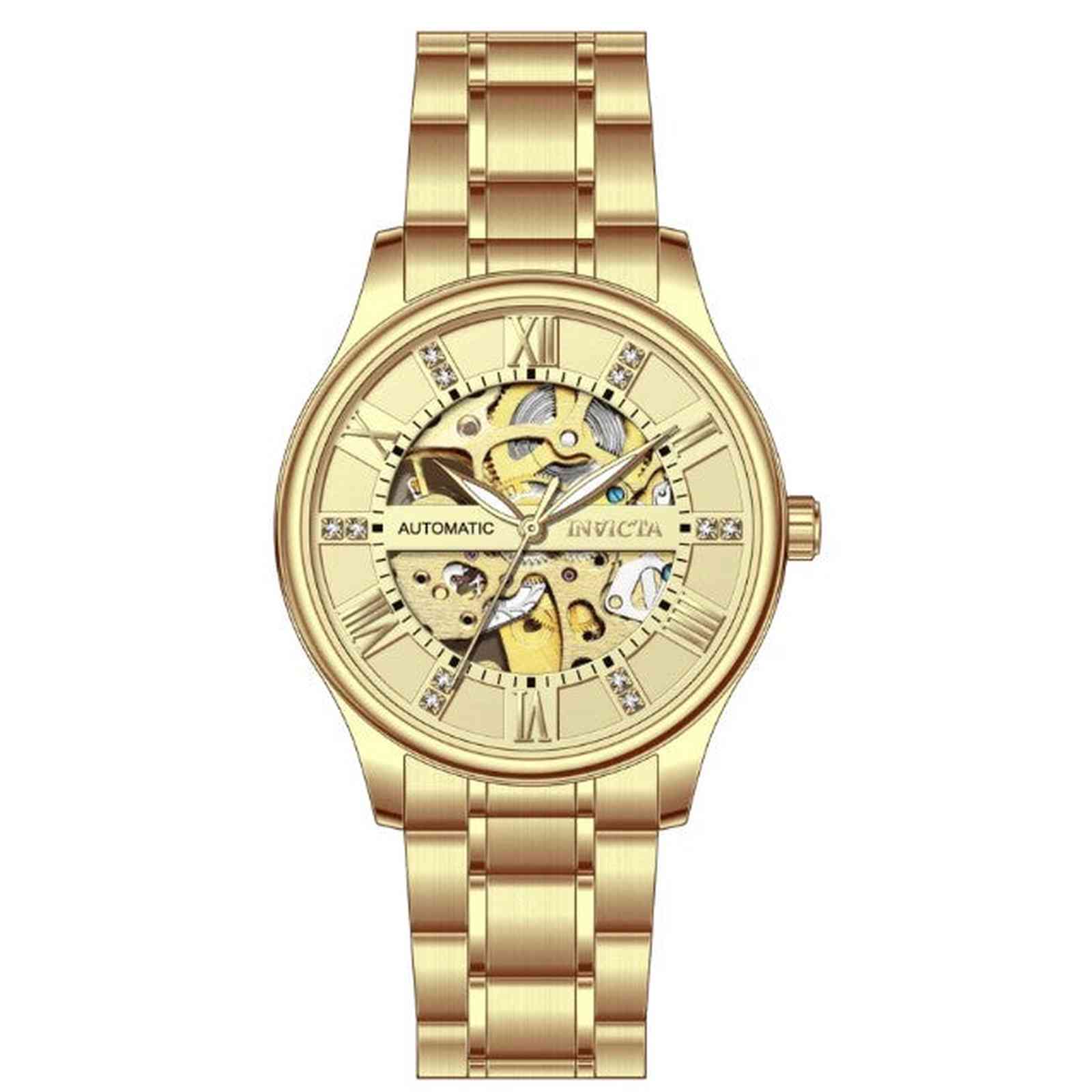 69115 - Invicta Objet D Art Automatic Men's Watch w/ Skeleton Dial - 40mm, Gold #3