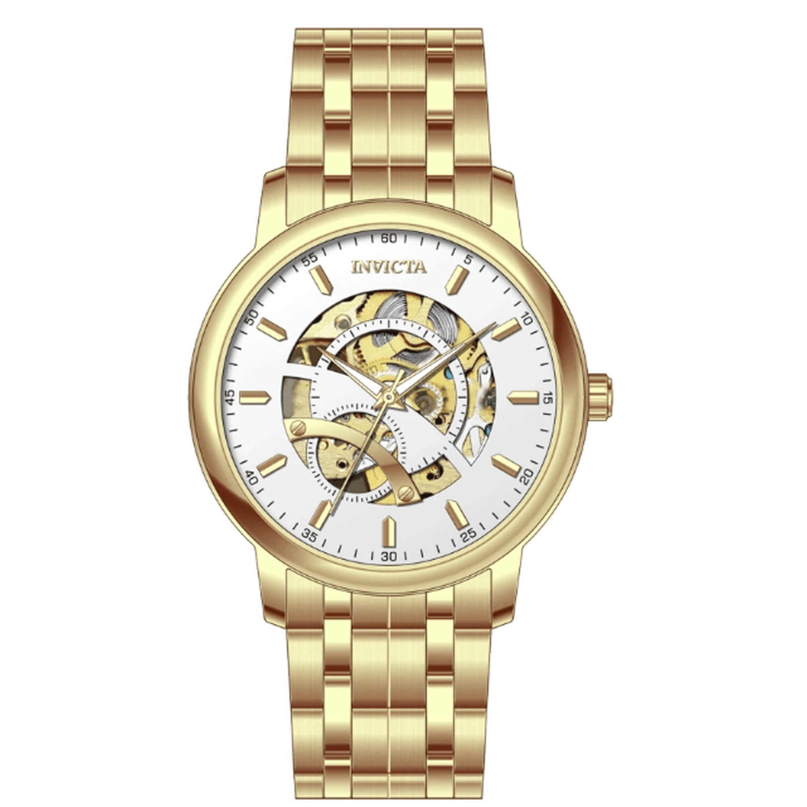 69120 - Invicta Objet D Art Automatic Men's Watch w/ Skeleton Dial - 42.5mm, Gold #7