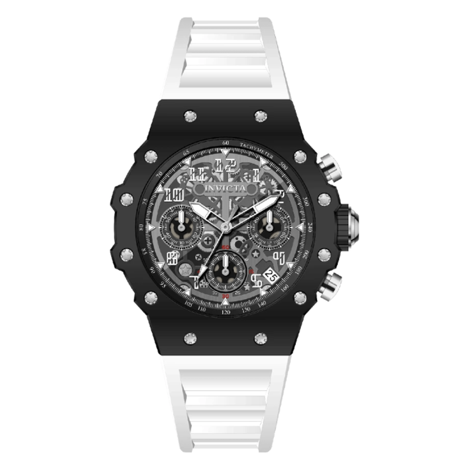 69616 - Invicta Racing Apexium Unisex Watch - 41mm, White  #2