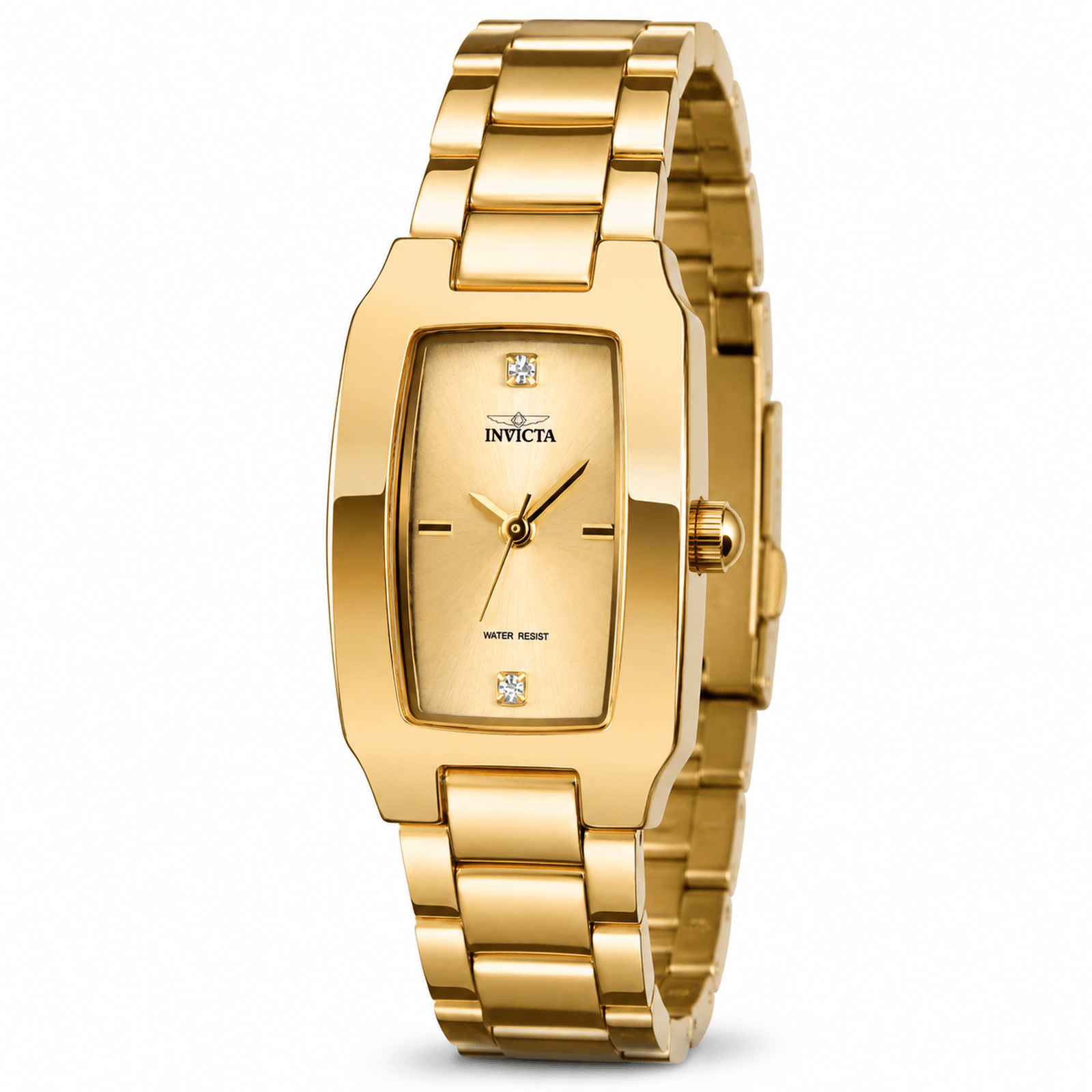 70235 - Invicta Wildflower Lady 22mm Gold Tone Case Gold Metal Dial Gold Band SD-006 Quartz #12 - image 1