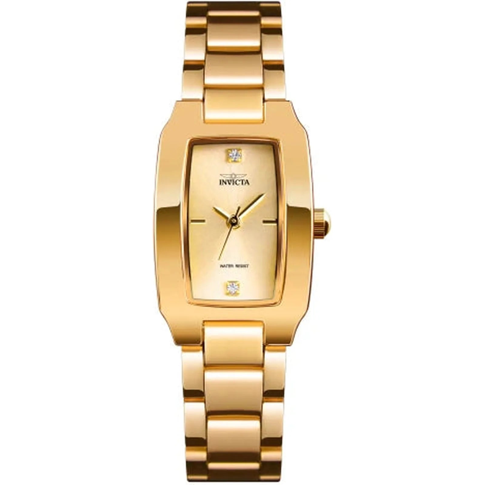 70235 - Invicta Wildflower Lady 22mm Gold Tone Case Gold Metal Dial Gold Band SD-006 Quartz #12 - image 2