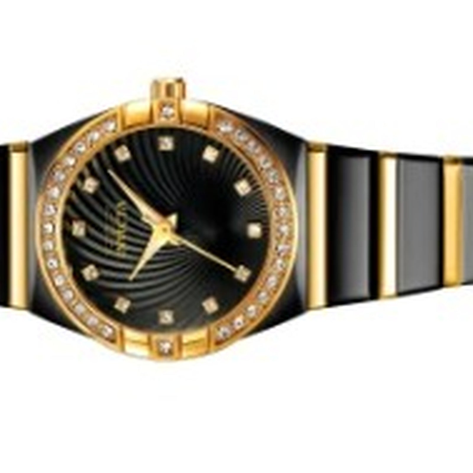 70267 - Invicta Angel Lady 27.8mm Gold and Black Tone Case Black Metal Dial GoldBlack Band SD-006 Quartz #28