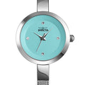 70296 - Invicta Angel Lady 26mm Silver Tone Case Blue Metal Dial Silver Band SD-006 Quartz #12