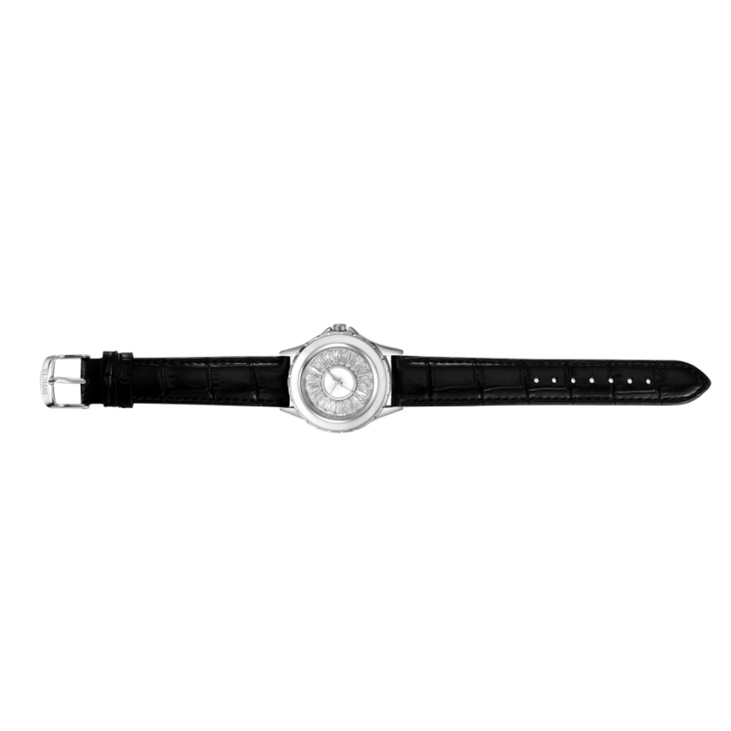 70373 - Invicta Celestial Lady 37.3mm Silver Tone Case Silver Metal Dial Black Band SD-006 Quartz #3