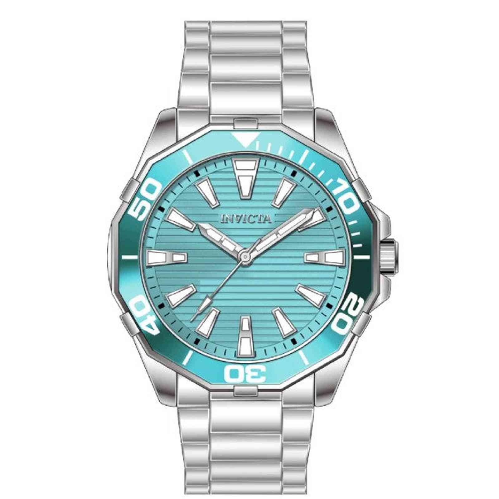 79014 - INVICTA Diver Meridian Men 46mm Metal Silver Light Blue dial MG68 Quartz #34 - image 3