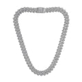 80825 - Invicta Elements Men's Iced out Cuban Chain Necklace, Silver #79 - image 1