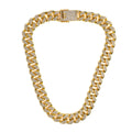80842 - Invicta Elements Men's Iced out Cuban Chain Necklace, Gold #14 - image 1