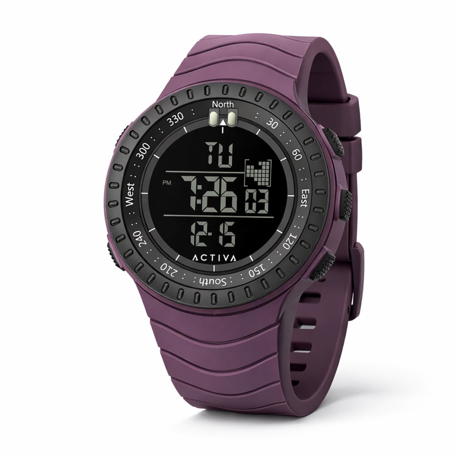 ACW1237-008 - Activa X Invicta Digital Men's Watch - 53mm, Dark Purple #7 - image 1