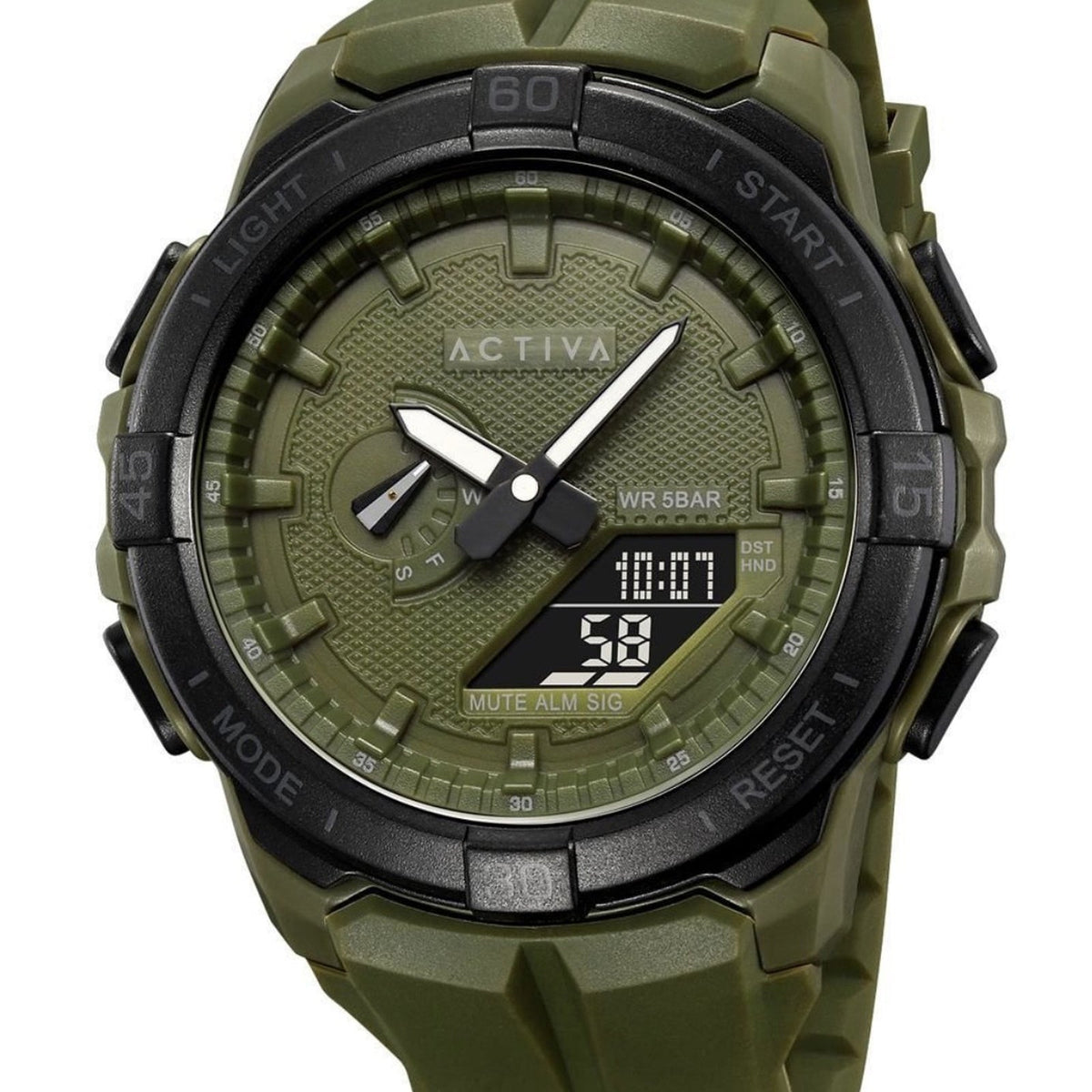 ACW2583-005 - Activa Spry X Invicta Digital Essentials Men 53mm ABS Army Green SK160 #23