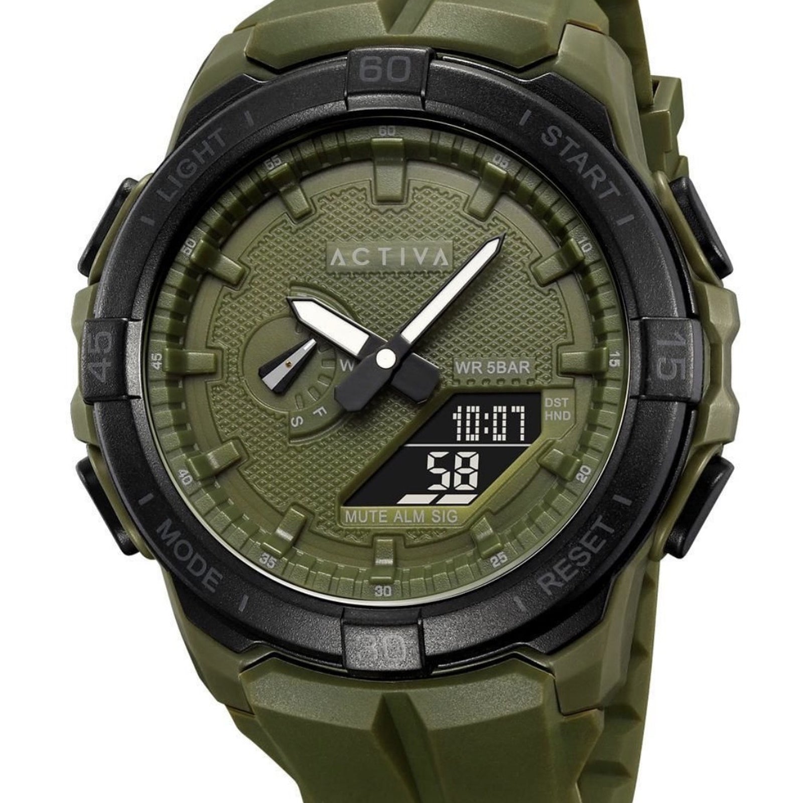 ACW2583-005 - Activa Spry X Invicta Digital Essentials Men 53mm ABS Army Green SK160 #28