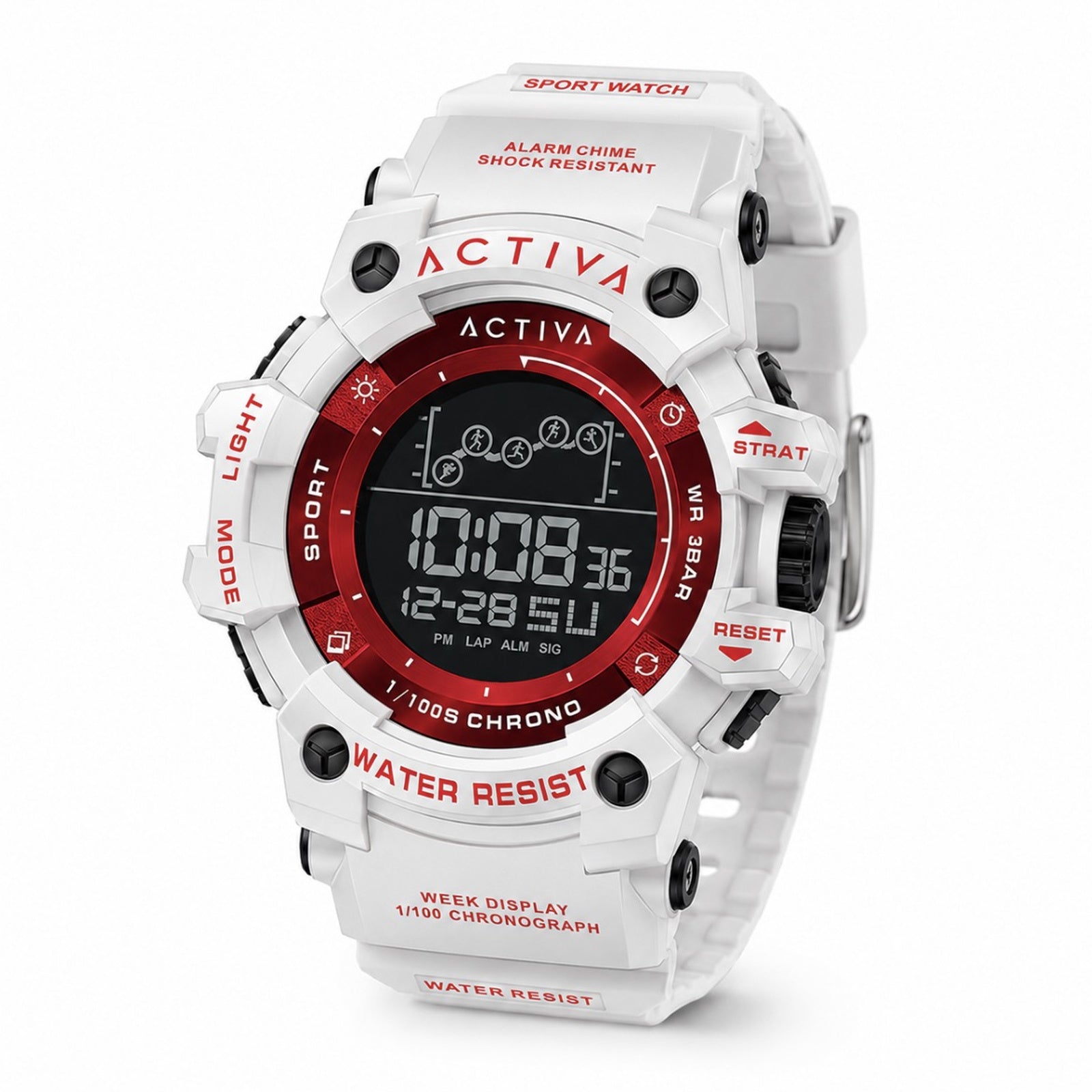 ACW8082-016 - Activa X Invicta Digital Unisex Watch - 50mm, White #6 - image 1