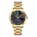 MPW-0364 - Montres Prestige Men 42mm Gold Tone Case Black Metal Dial  Quartz #1